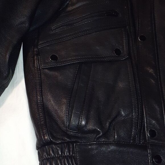 Hein Gericke Black Leather Motorcycle‎ Jacket 38 - Picture 6 of 16